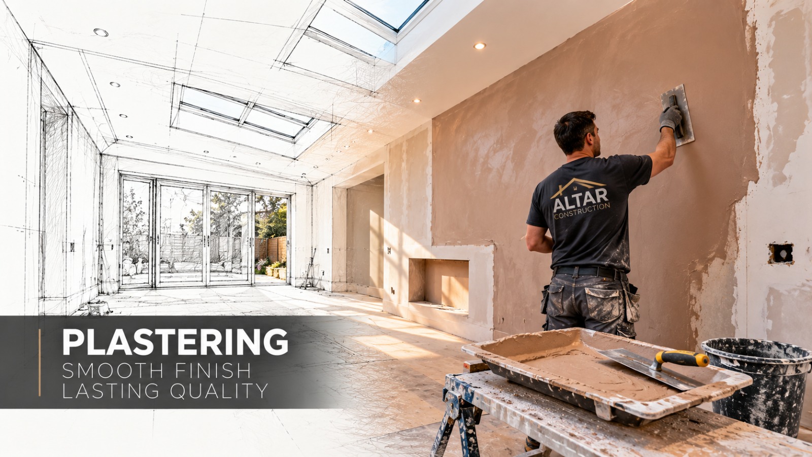 Plastering and wall finishing